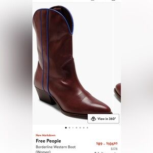 New Free People Borderline Western Boot